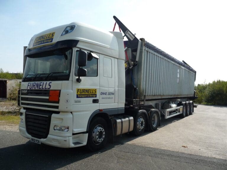 Hammar side loader ISO container radioactive material transport logistics