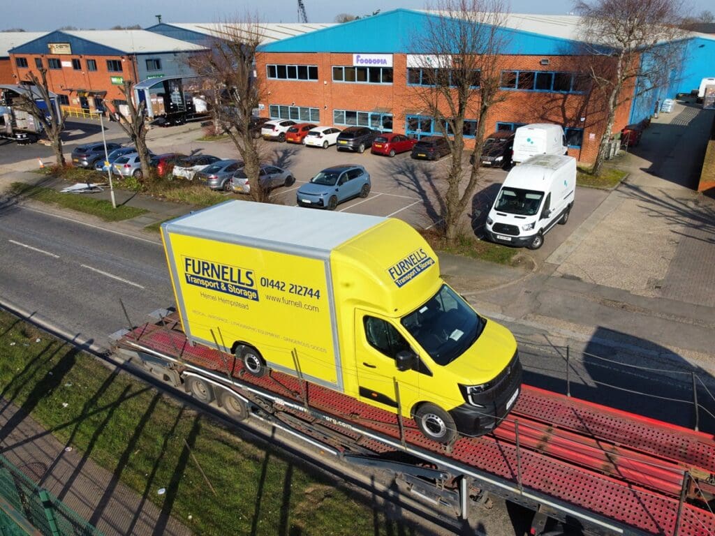 Number 10 arriving on a trailer Furnells